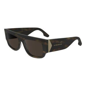 A0795Z New VICTORIA BECKHAM Havana Square VB666S 215 Sunglasses Women